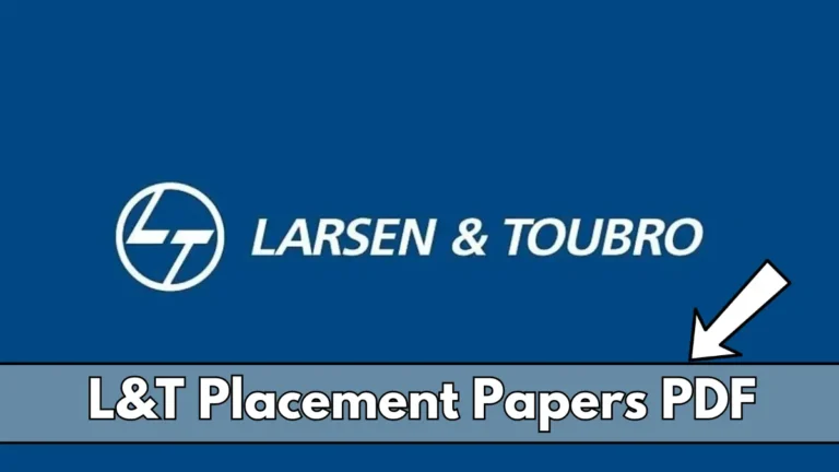 L&T Placement Papers PDF