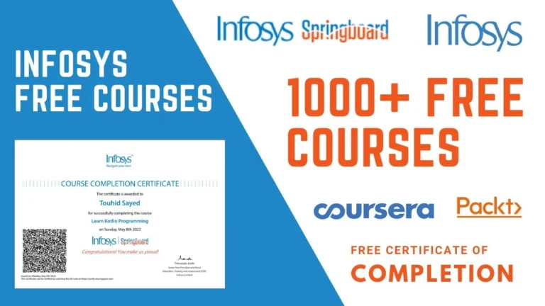 Infosys Free Courses and Certification Programs